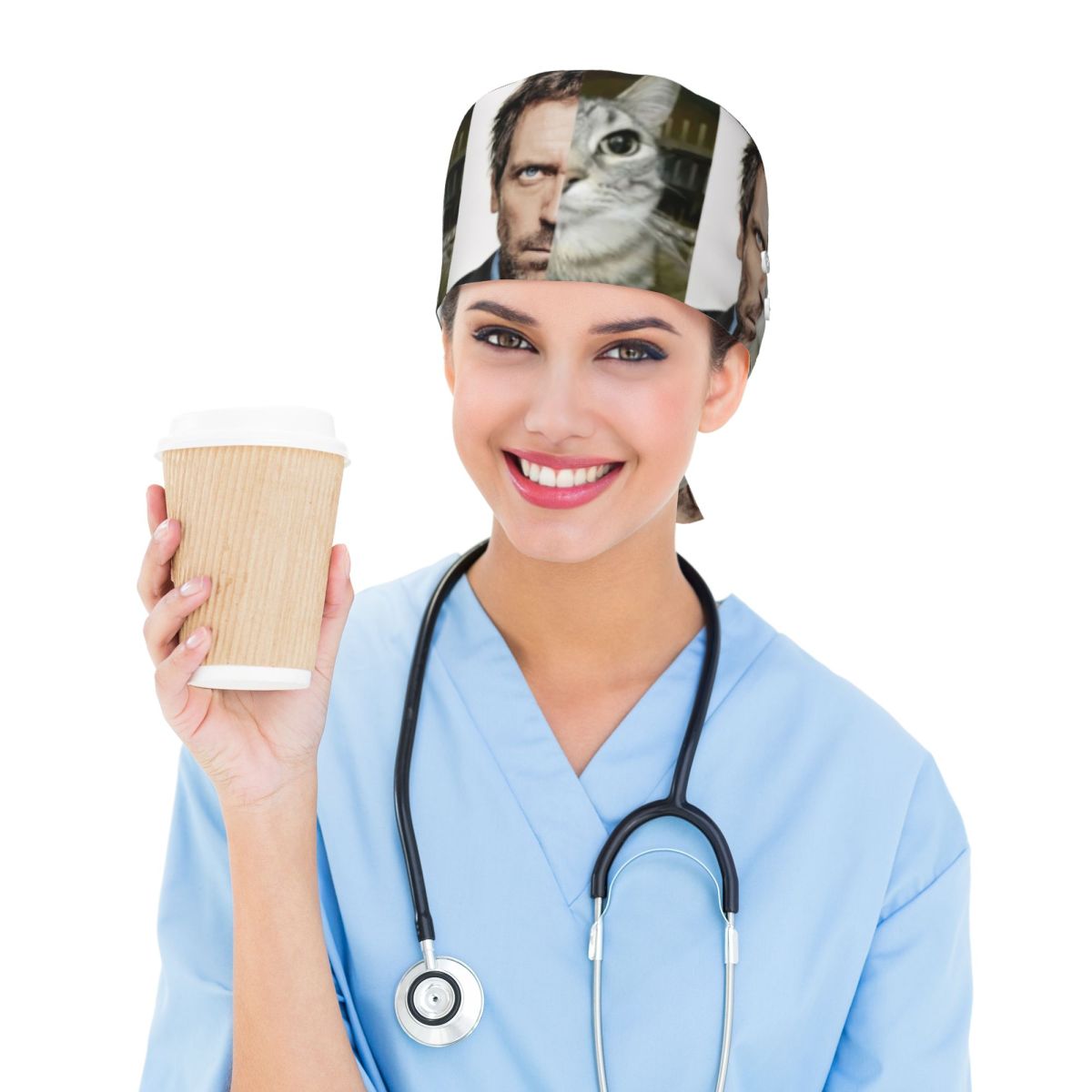 Badminton Meme - House MD Cat Meme Scrub Hat