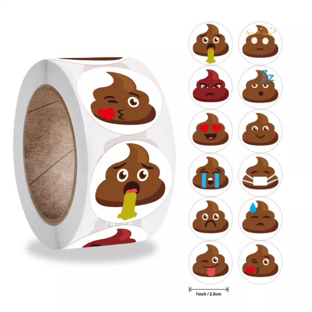 Badminton Meme - 100-500pcs Funny Poop Cartoon Prank Meme