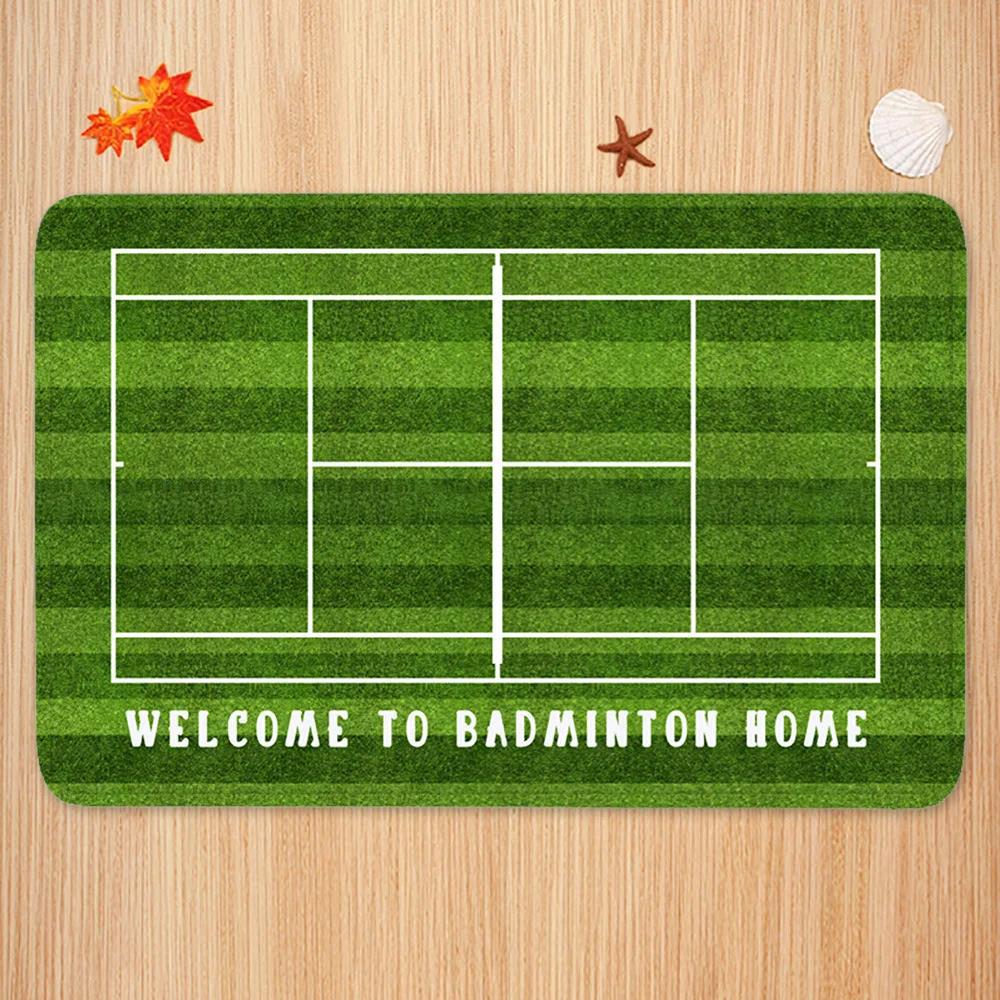 Sports Theme Carpet Mat Tennis - Badminton Live recension och pris