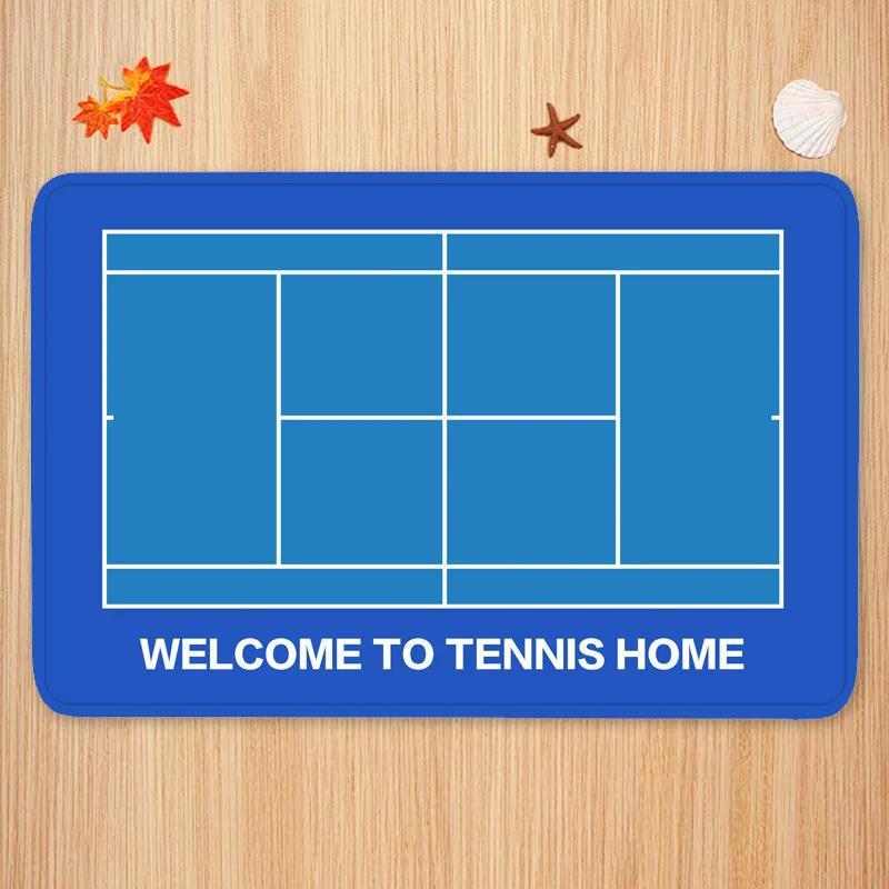 Sports Theme Carpet Mat Tennis - Badminton Live recension och pris