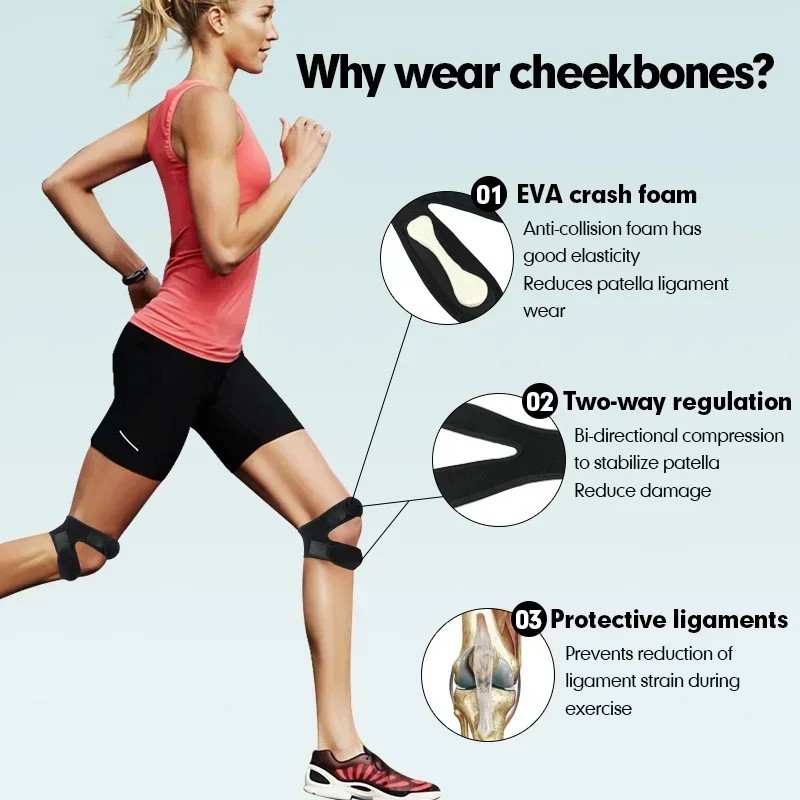 1PC Pressurized Knee Wrap Slee - Knee Brace Badminton recension och pris