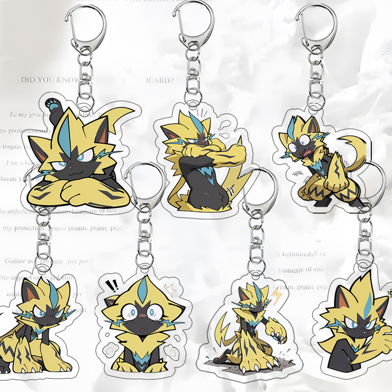 Zeraora  Acrylic Keychain Q Ve - Badminton Meme recension och pris