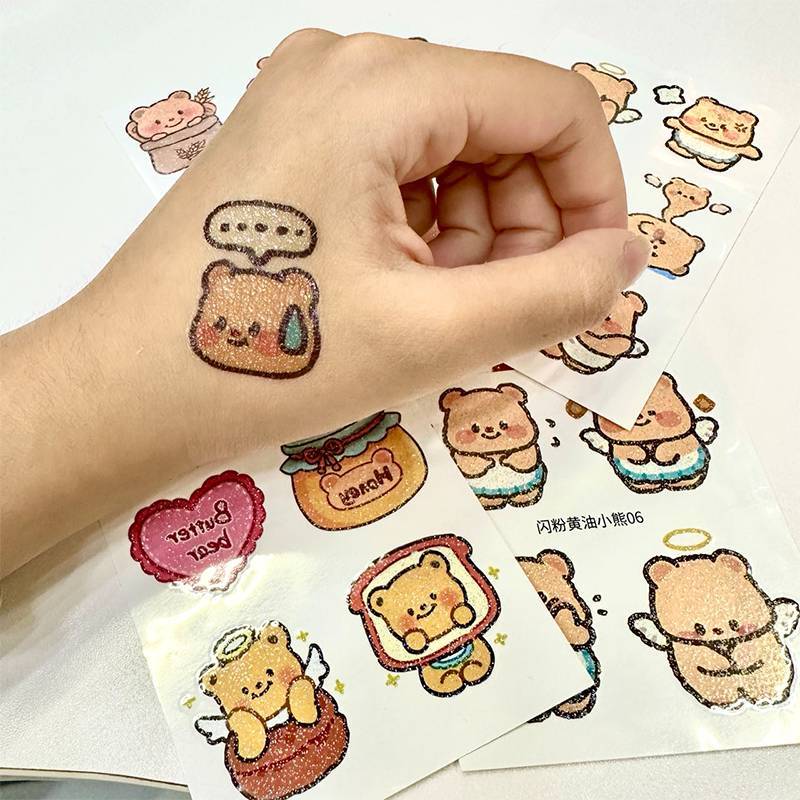 Butter Bear Glitter Temporary  - Badminton Meme recension och pris