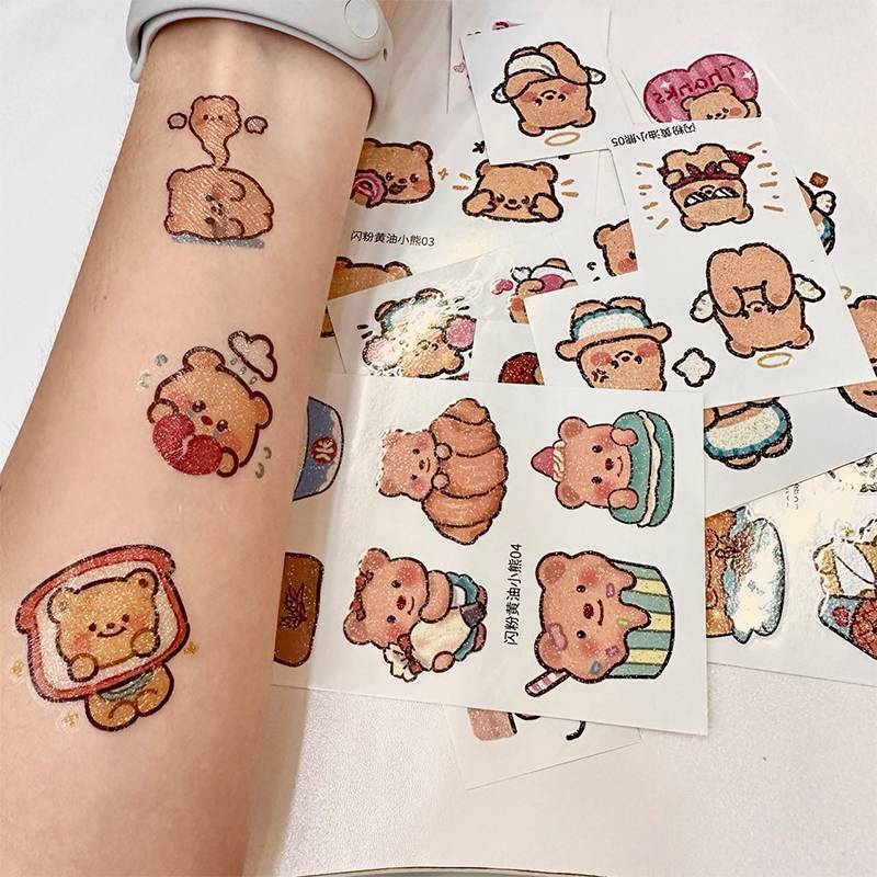 Butter Bear Glitter Temporary  - Badminton Meme recension och pris