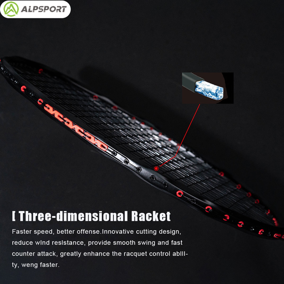 Alpsport MH-V5 5U 75g Wave Leg - Badminton Bwf recension och pris