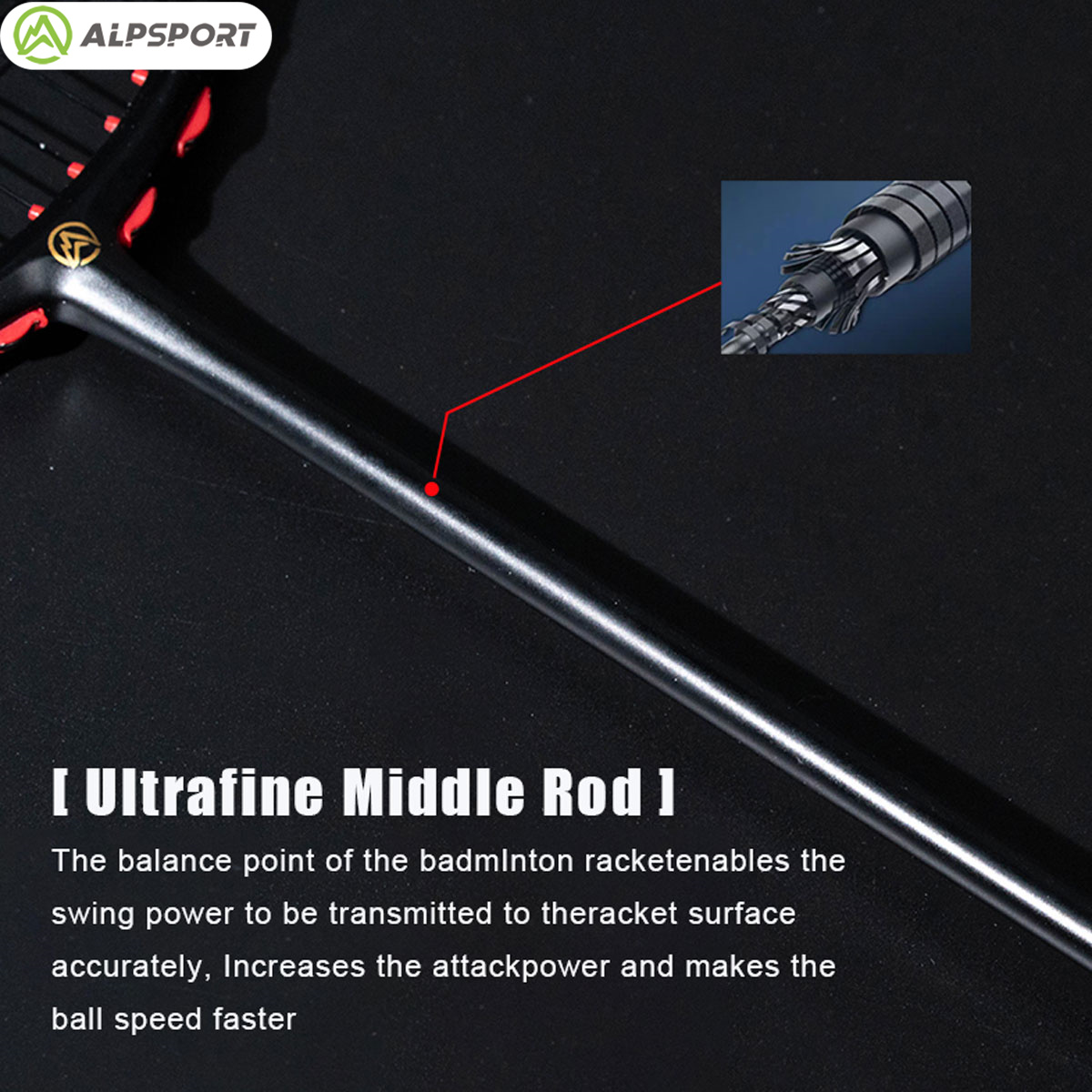 Alpsport MH-V5 5U 75g Wave Leg - Badminton Bwf recension och pris