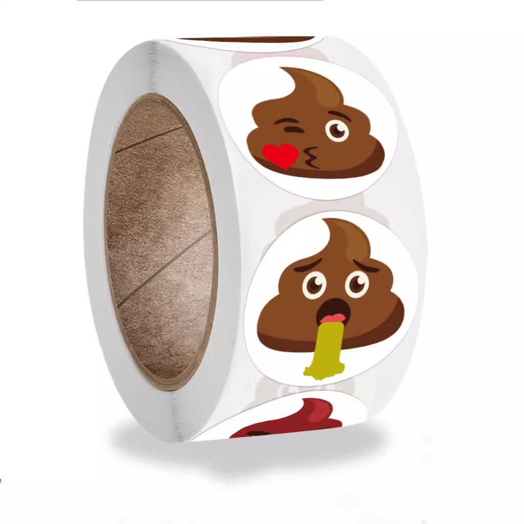 100-500pcs Funny Poop Cartoon  - Badminton Meme recension och pris