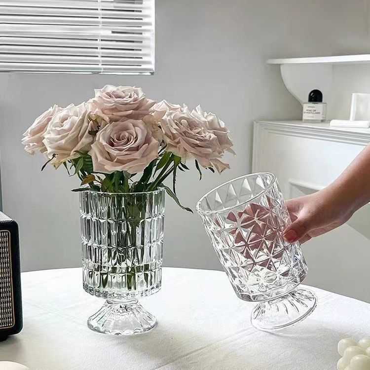 Embossed Vase Glass Crystal Ne - Badminton Live recension och pris