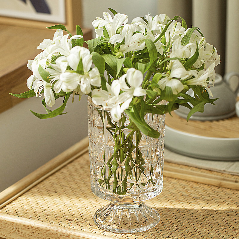 Embossed Vase Glass Crystal Ne - Badminton Live recension och pris