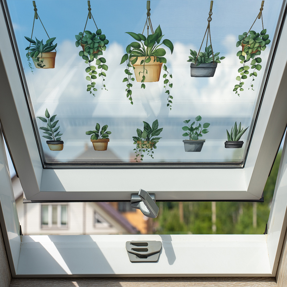 Hanging Green Potted Plant Wal - Badminton Live recension och pris