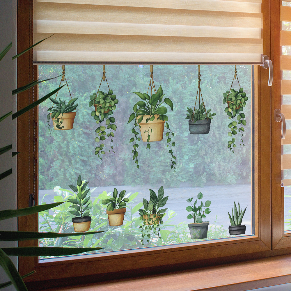 Hanging Green Potted Plant Wal - Badminton Live recension och pris